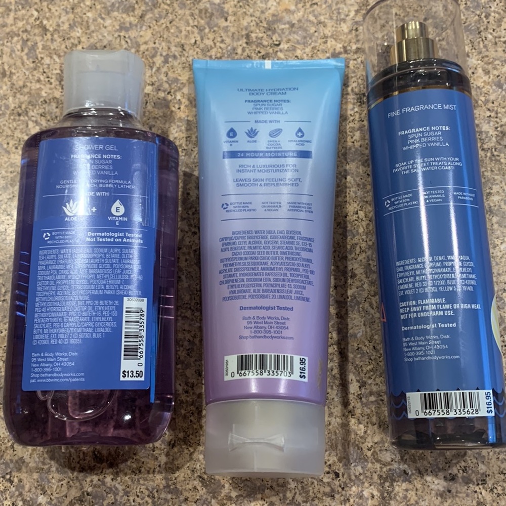 Bath & Body Works Cotton Candy Clouds Bundle - Picture 3 of 6